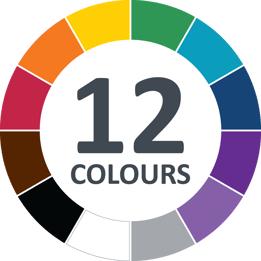 Hillbrush 12 colours